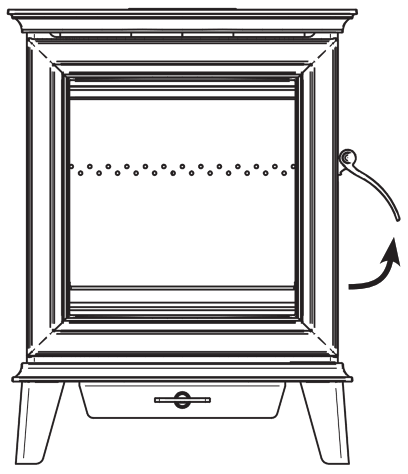 STOVAX STSH5 1 Chesterfield and Sheraton 5 Freestanding Stove Range - OPENING THE DOOR