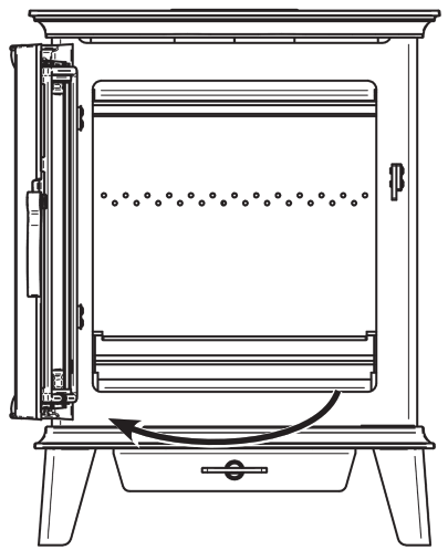 STOVAX STSH5 1 Chesterfield and Sheraton 5 Freestanding Stove Range - OPENING THE DOOR1