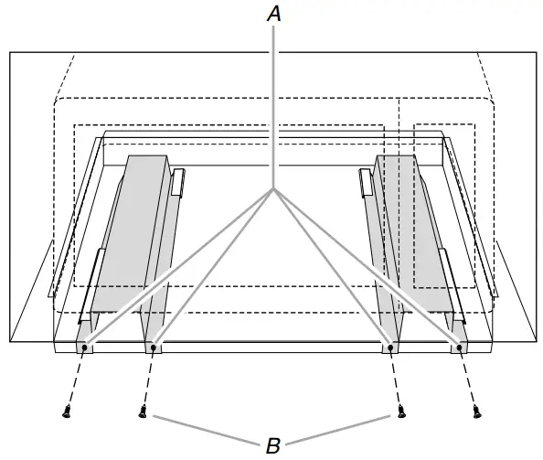 Vinotemp BR MW BI22 S Microwave Oven - Short screws