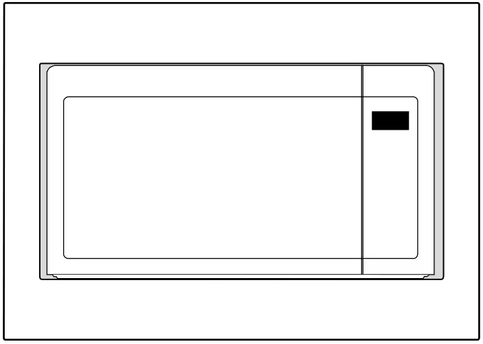 Vinotemp BR MW BI22 S Microwave Oven - pilot holes