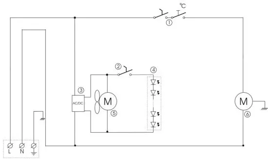 TEFCOLD BC85I BC85I 1 Door Glass Bottle Cooler - CIRCUIT DIAGRAM