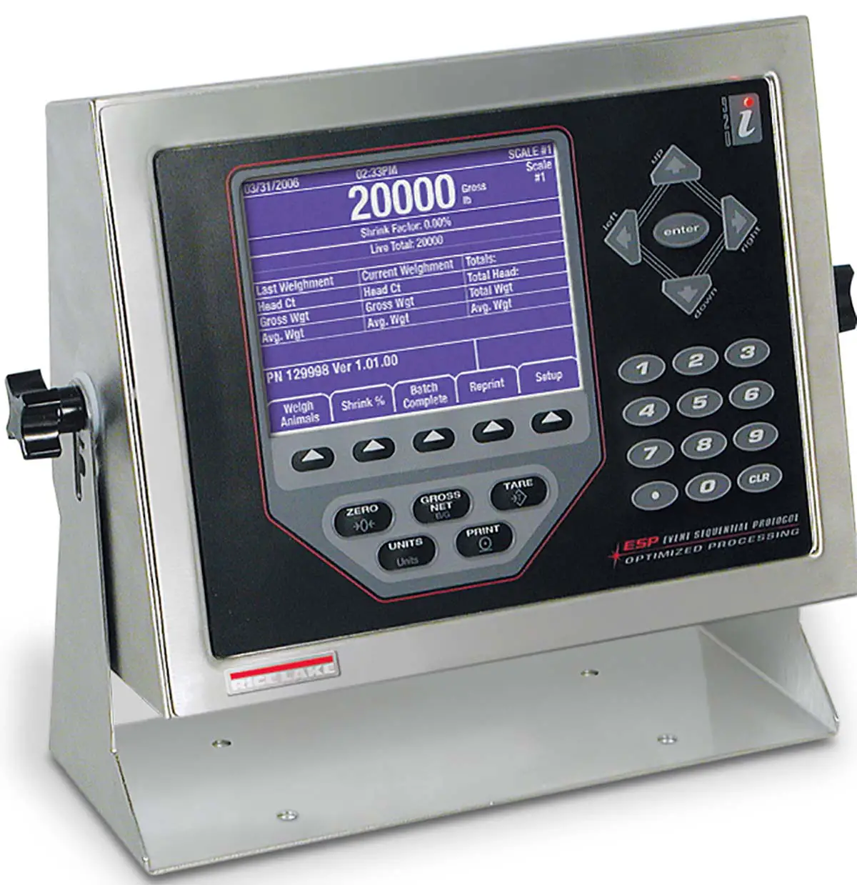 RICE LAKE 920i ACDC Agricultural Multi Animal Indicator - Cover