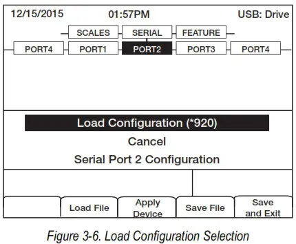 RICE LAKE 920i ACDC Agricultural Multi Animal Indicator - Loading Configuration Files and Databases 2