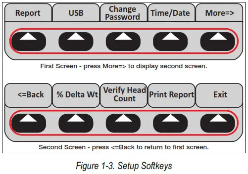 RICE LAKE 920i ACDC Agricultural Multi Animal Indicator - Softkeys 2