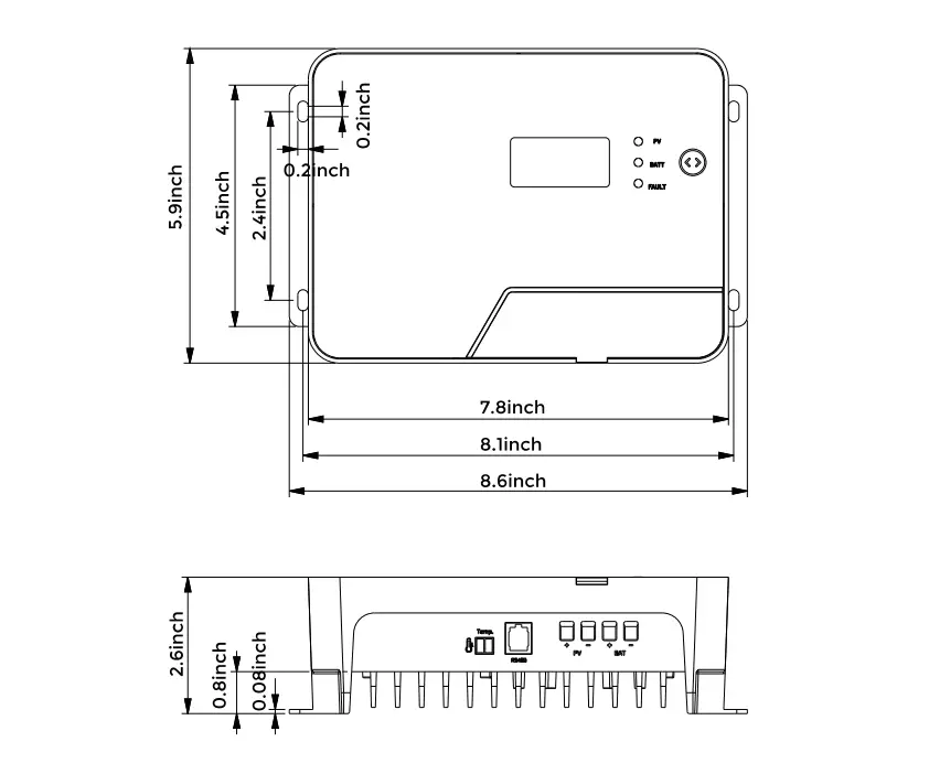 BougeRV-40A-MPPT-Negative-Ground-Solar-Charge-Controller-12