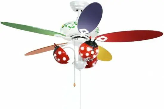 COSTWAY ES10062US Childrens Fan Lamp