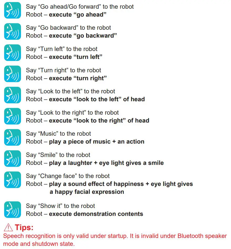 GUANGDONG NX01 Robot Cubby Instruction Manual - SMART SPEECH