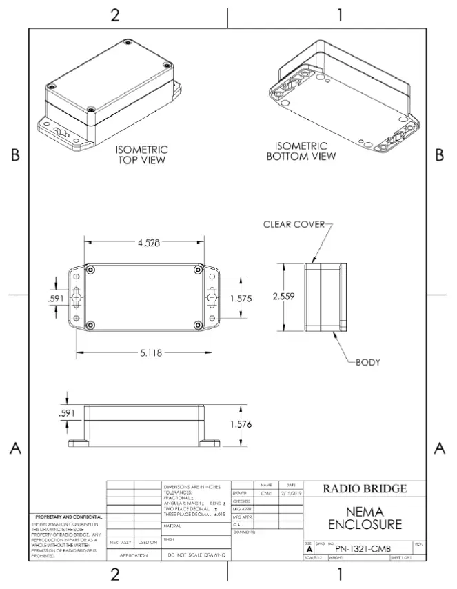 RADIO -BRIDGE- RBS301-TEMP-EXT-US -Wireless -External -Probe- Temp -Sensor -2