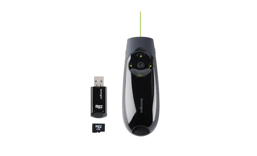 Kensington K72427ama Presenter Expert Wireless Cursor Control With Green Laser And Memory User Guide