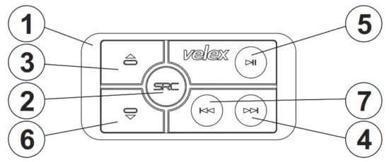 velex VX505 Bluetooth Amplifier - CONTROLLER
