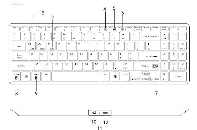 AITmon PK99W Multi Mode Wireless Keyboard fig 2