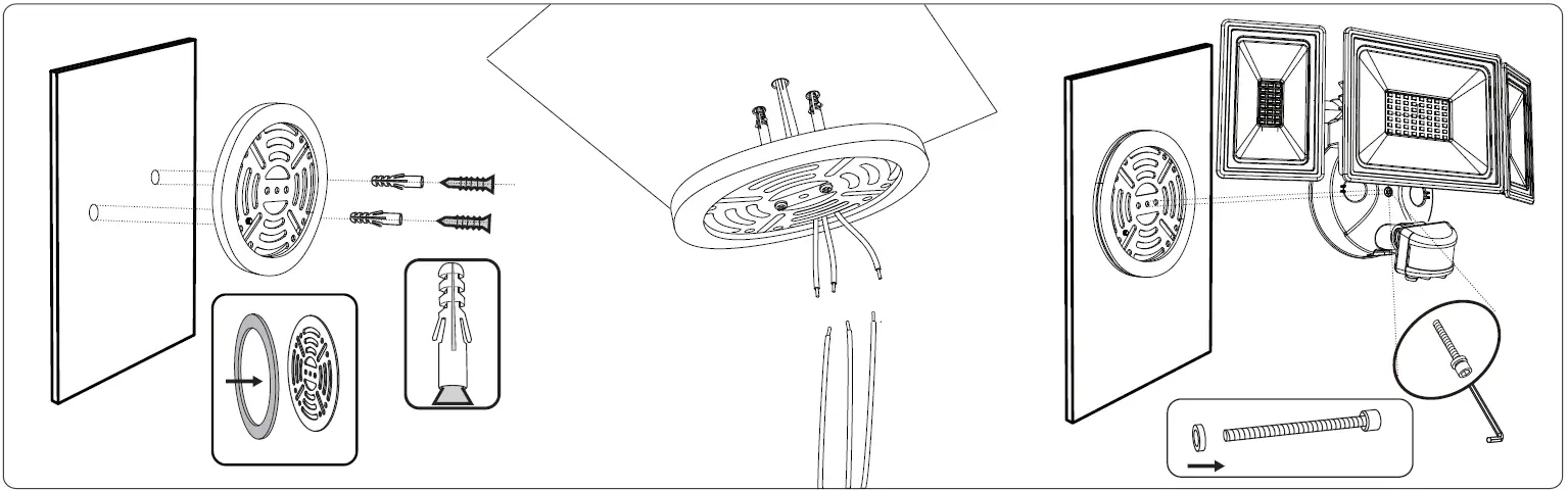 ONFORU BDD50G-2 PIR LED Wall Lights 15