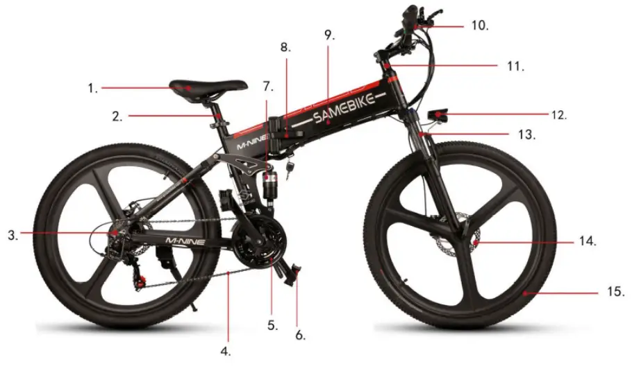 SAMEBIKE LO26 Electric Bike - fig2