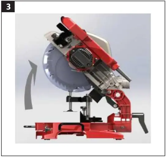MEEC TOOLS 009459 Cordless Mitre Saw 3