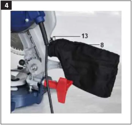 MEEC TOOLS 009459 Cordless Mitre Saw 4