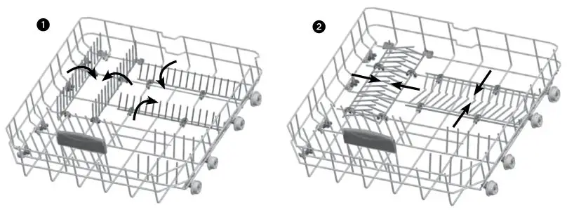 Westinghouse DISHWASHER - Lower Basket Folding Racks