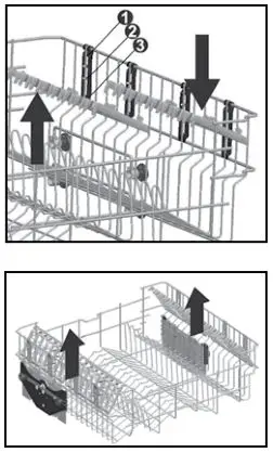 Westinghouse DISHWASHER - Top basket Cup Rack