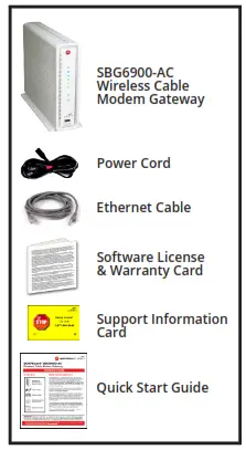 Wireless Cable Modem Gateway - In the Box