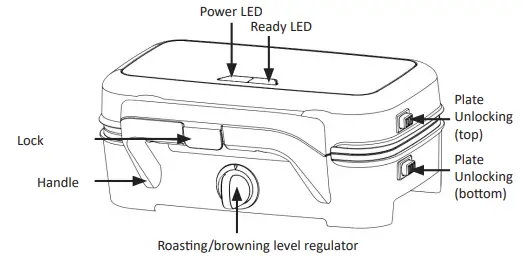 arendo 305524 Sandwich Maker-fig2