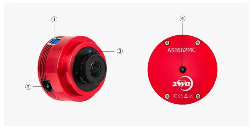 ZWO ASI662 OSC Planetary Camera - External