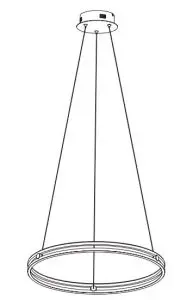 John Lewis No 209 Wheel LED Pendant light