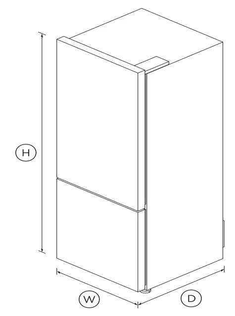 FISHER PAYKEL RF402BRPW7 Freestanding Refrigerator - fig