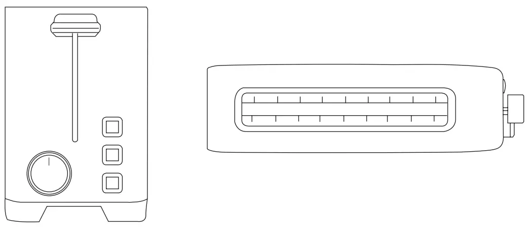 solac S6012D My Toast Duplo Legend 4 Slice Toaster - plug