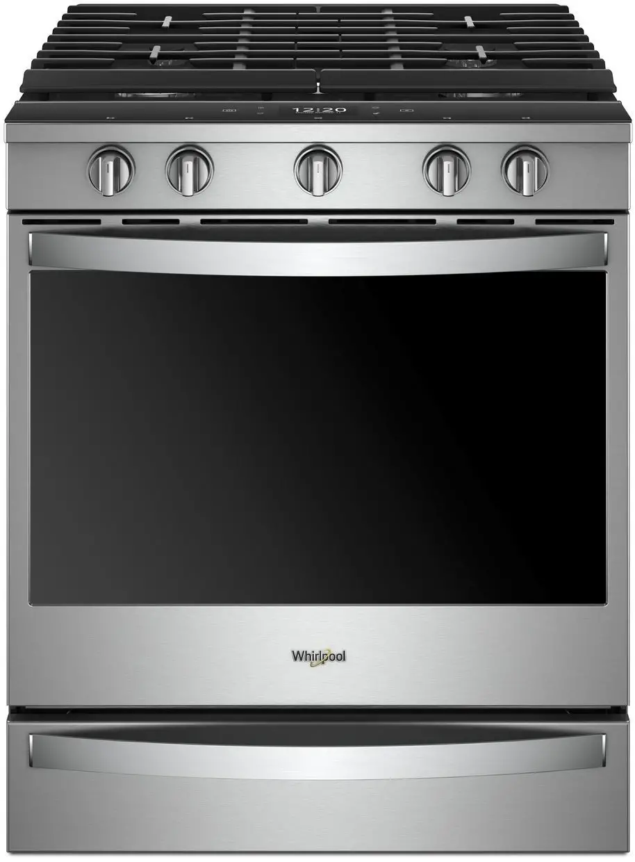 Whirlpool WEG750H0HZ Stainless Slide-In Gas Range