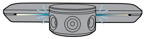 Jabra PanaCast - Blinking blue