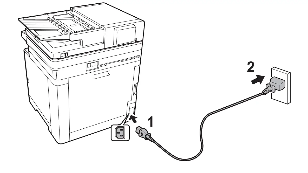 MA2100c Series Laser Multi function printer Connect Power Cord