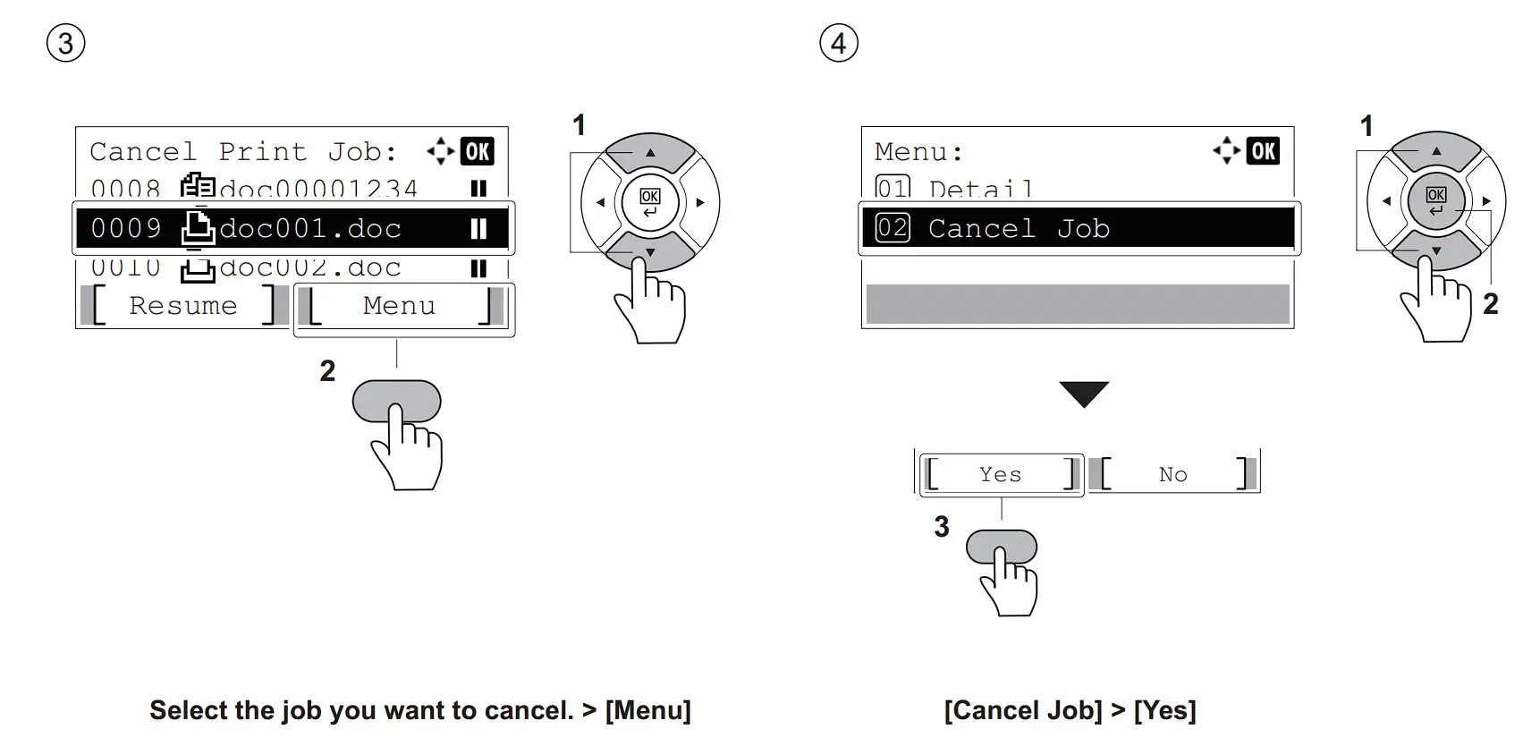 MA2100c Series Laser Multi function printer Cancelling