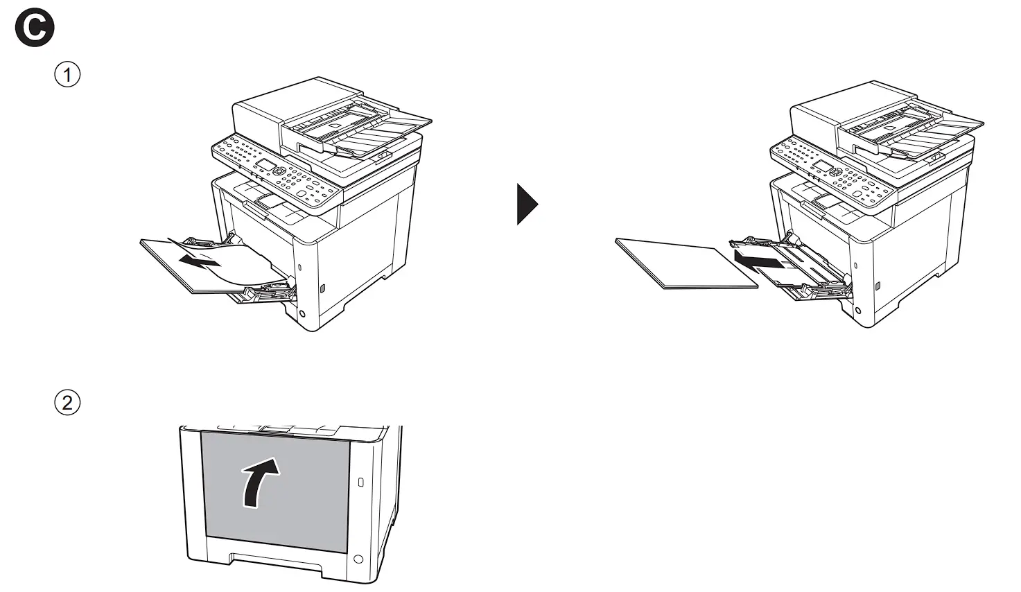 MA2100c Series Laser Multi function printer Clear Paper Jam