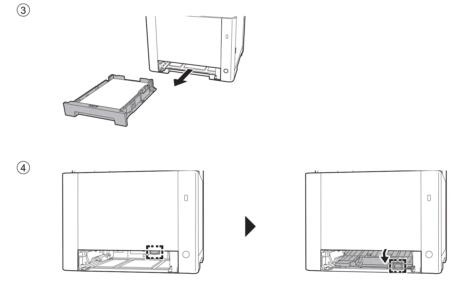 MA2100c Series Laser Multi function printer Clear Paper Jam