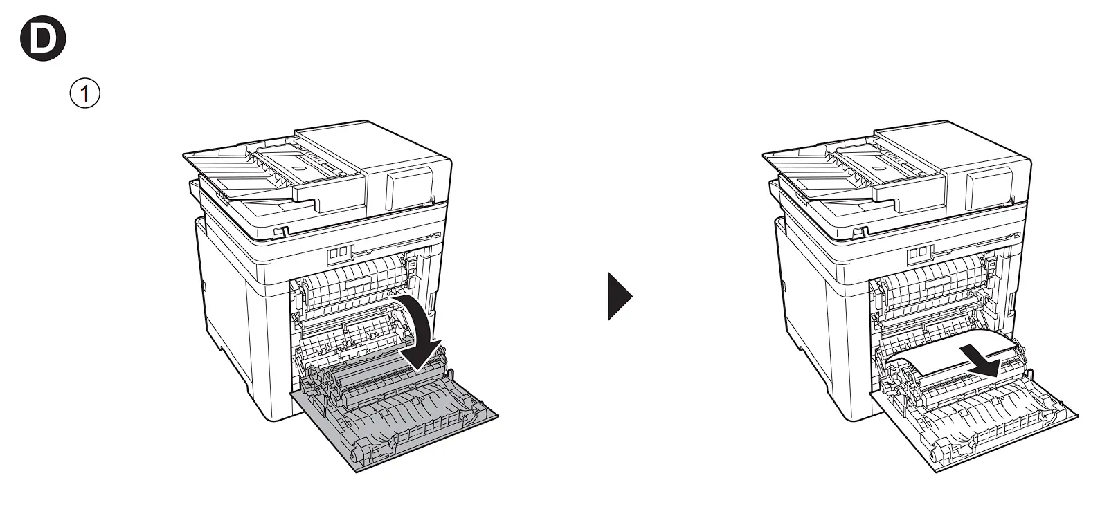 MA2100c Series Laser Multi function printer Clear Paper Jam