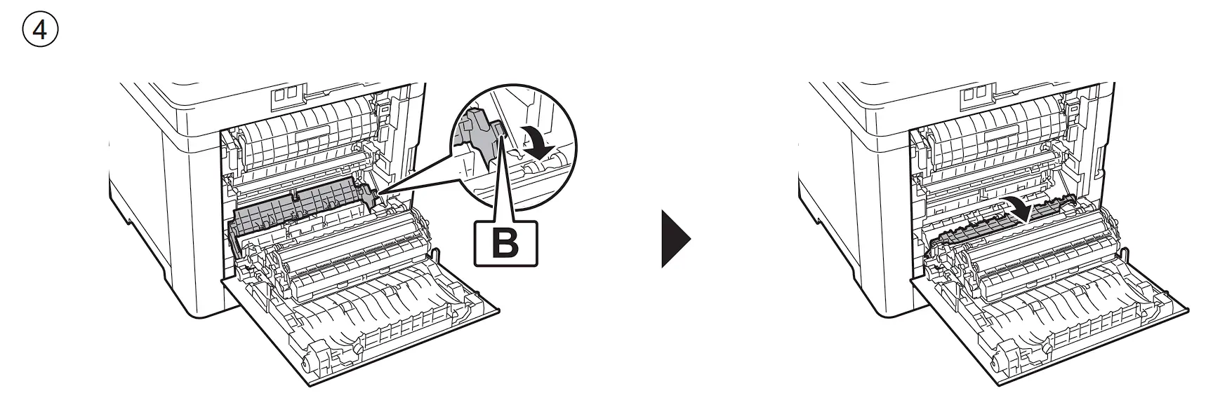 MA2100c Series Laser Multi function printer Clear Paper Jam