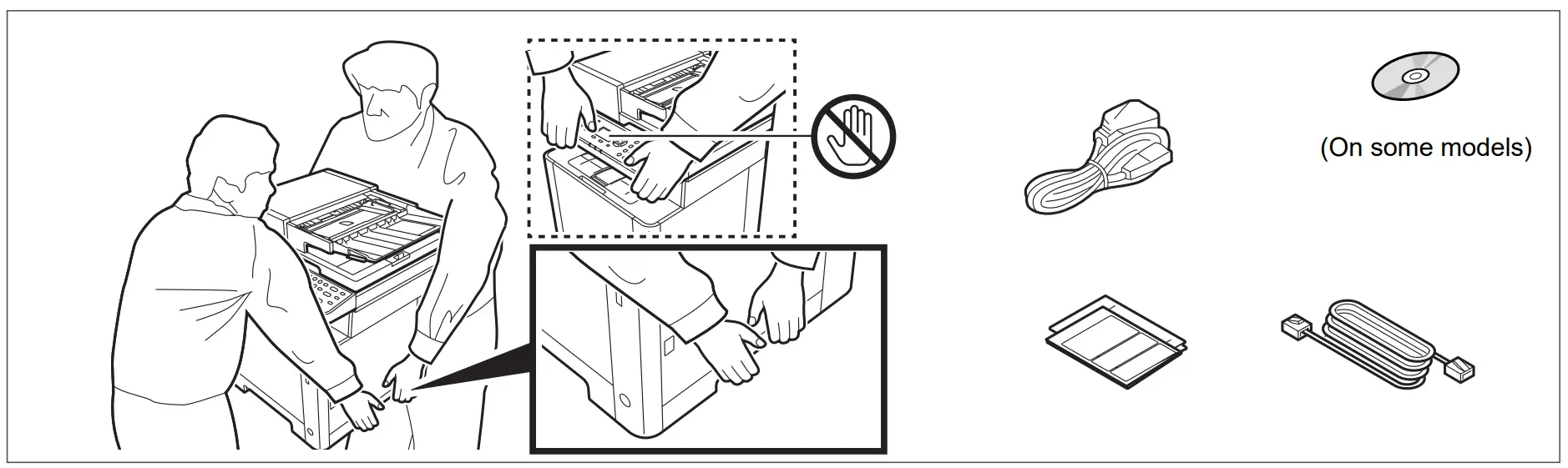 MA2100c Series Laser Multi function printer Unpacking