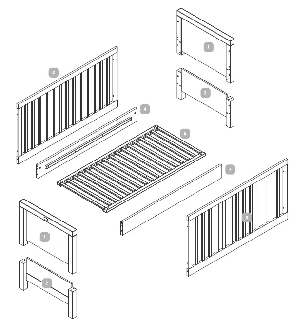 Silver Cross Coastline Cot Bed FIG (2)
