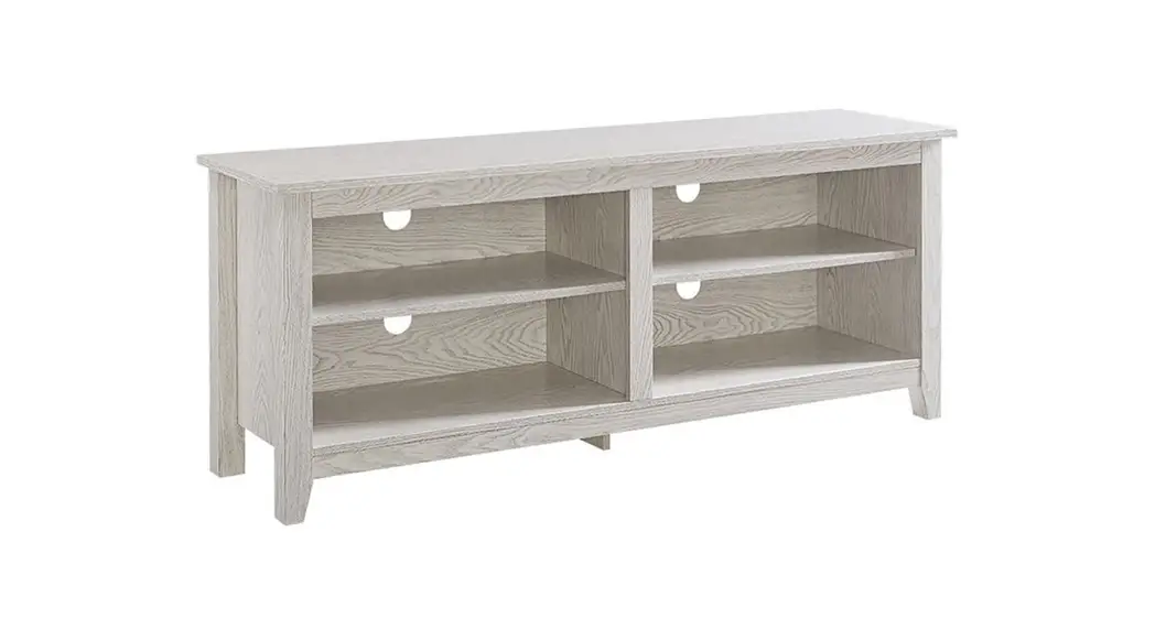 Angeles Home Ms71001-87am1 Wash White Tv Stand Console Instruction Manual