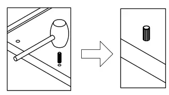 ANGELES HOME MS71001 87AM1 Wash White TV Stand Console I - fig