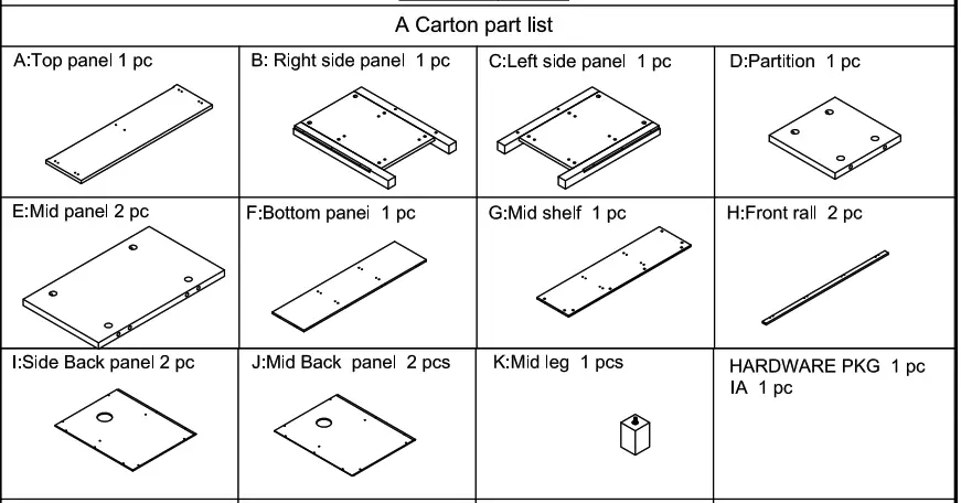 ANGELES HOME MS71001 87AM1 Wash White TV Stand Console - fig4