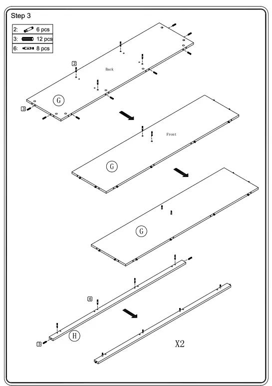 ANGELES HOME MS71001 87AM1 Wash White TV Stand Console - fig6