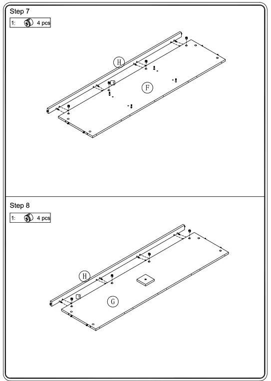 ANGELES HOME MS71001 87AM1 Wash White TV Stand Console - fig8