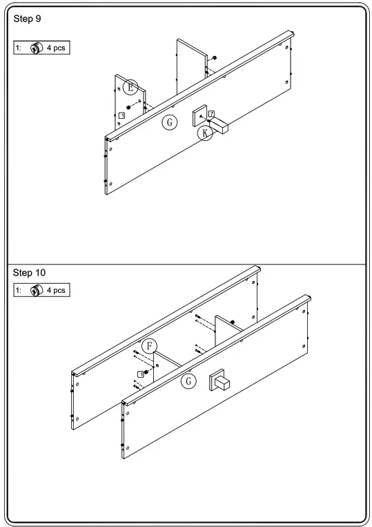 ANGELES HOME MS71001 87AM1 Wash White TV Stand Console - fig9