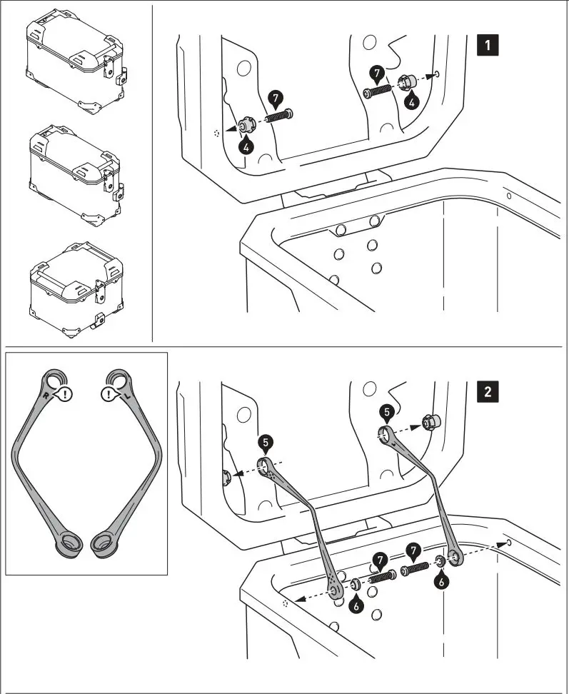 SW-MOTECH KFT.13.849.70000-B Aluminum Case System Instruction Manual - LID Limiter