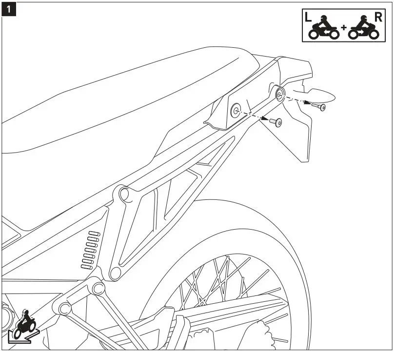 SW-MOTECH KFT.13.849.70000-B Aluminum Case System Instruction Manual - Mounting 1