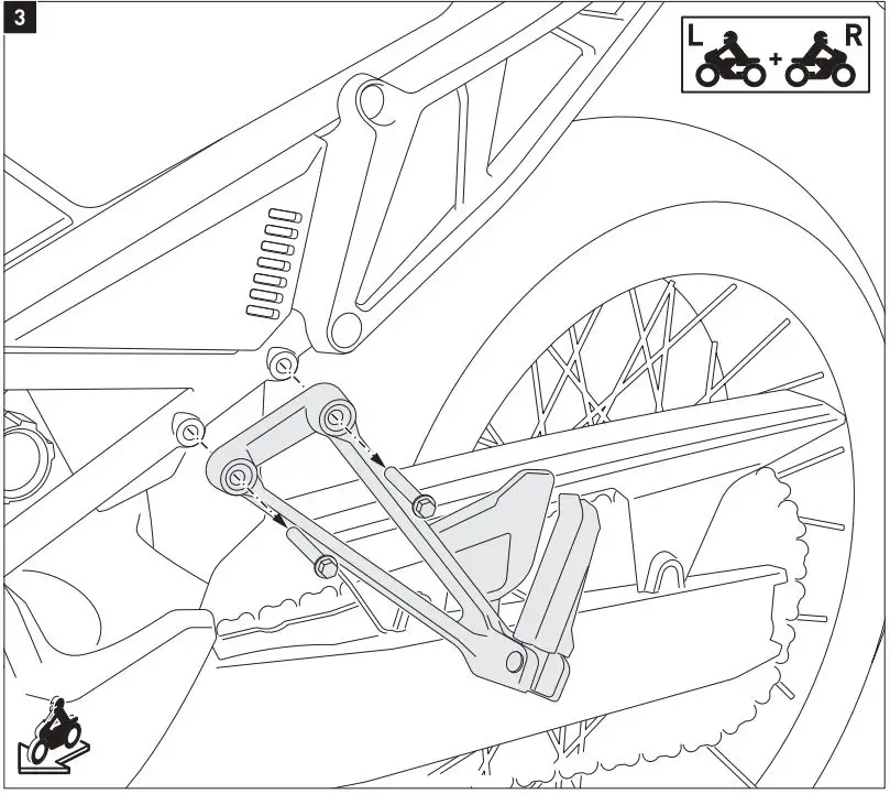 SW-MOTECH KFT.13.849.70000-B Aluminum Case System Instruction Manual - Mounting 3