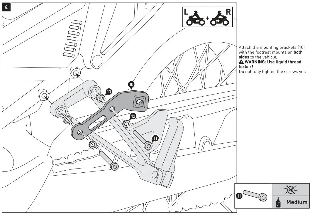 SW-MOTECH KFT.13.849.70000-B Aluminum Case System Instruction Manual - Mounting 4