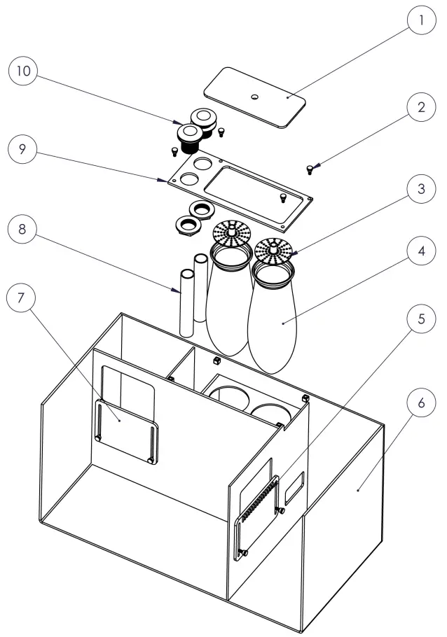 AquaFuge 30RS Sump Parts Diagram