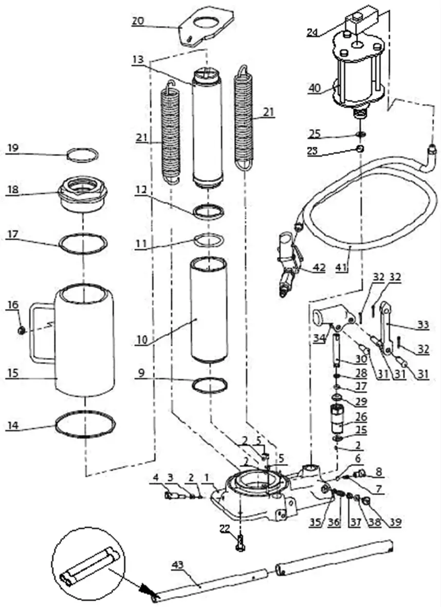 POWER FIST 8668147 Pneumatic Hydraulic Bottle Jack - Fig 3