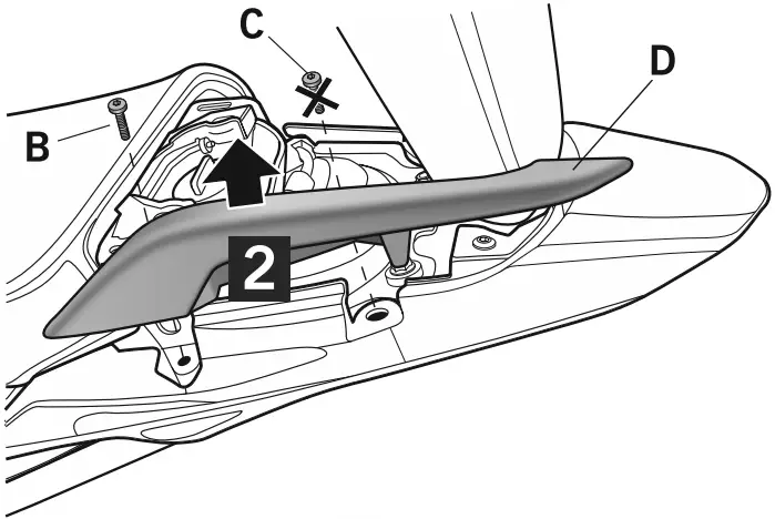 SHAD Honda Series NC 750 X 21 H0NC714P A02